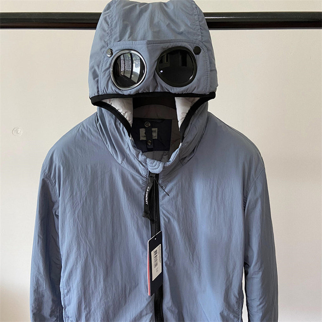 Hooded Puffer Jacket with Integrated Goggles - Avenor