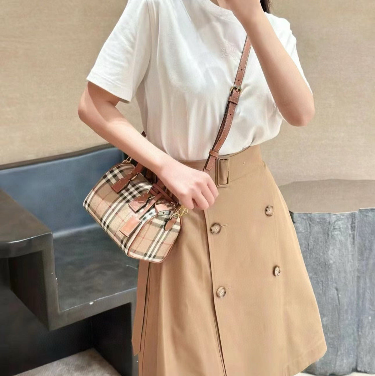 Mini Structured Top-Handle Bag