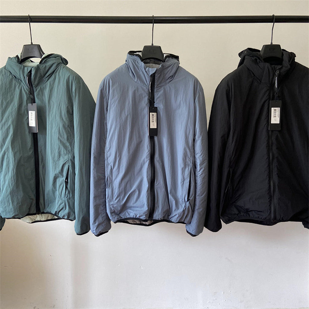 Hooded Puffer Jacket with Integrated Goggles - Avenor