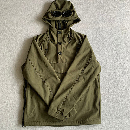Hooded Jacket with Integrated Goggles