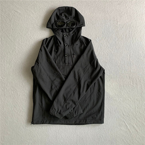 Hooded Jacket with Integrated Goggles