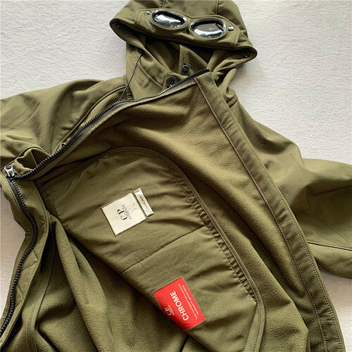 Hooded Jacket with Integrated Goggles