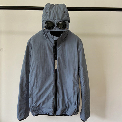 Hooded Puffer Jacket with Integrated Goggles - Avenor