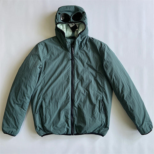 Hooded Puffer Jacket with Integrated Goggles - Avenor