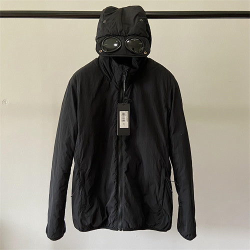 Hooded Puffer Jacket with Integrated Goggles - Avenor