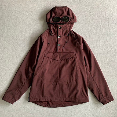Hooded Jacket with Integrated Goggles