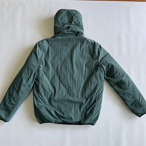 Hooded Puffer Jacket with Integrated Goggles - Avenor