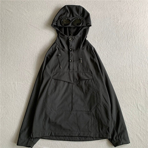 Hooded Jacket with Integrated Goggles