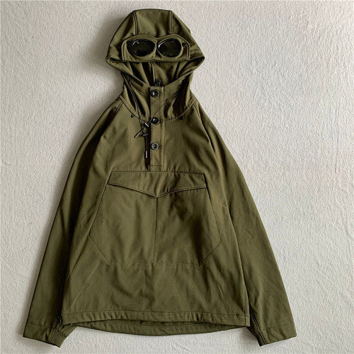 Hooded Jacket with Integrated Goggles
