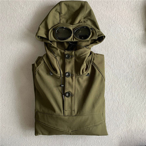 Hooded Jacket with Integrated Goggles