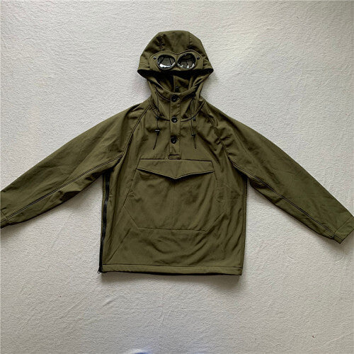 Hooded Jacket with Integrated Goggles