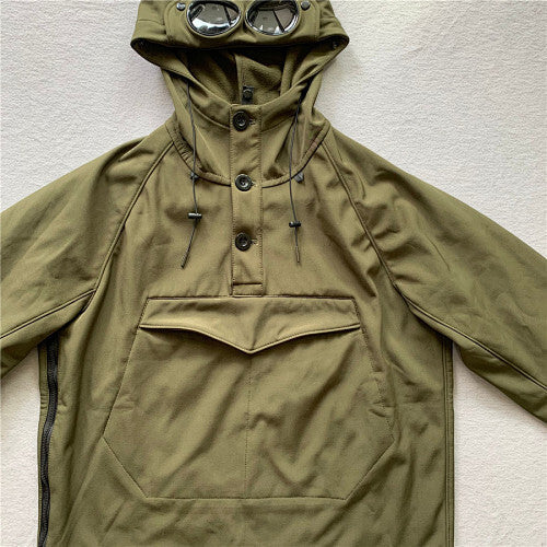 Hooded Jacket with Integrated Goggles