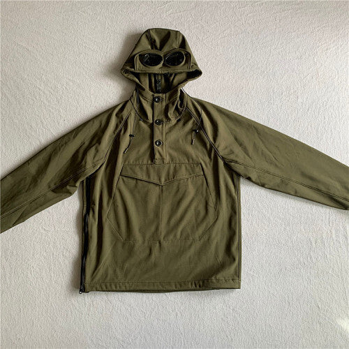 Hooded Jacket with Integrated Goggles