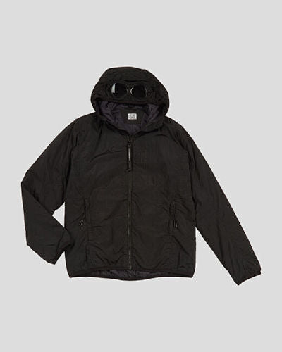 Hooded Puffer Jacket with Integrated Goggles - Avenor