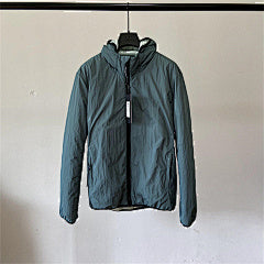 Hooded Puffer Jacket with Integrated Goggles - Avenor