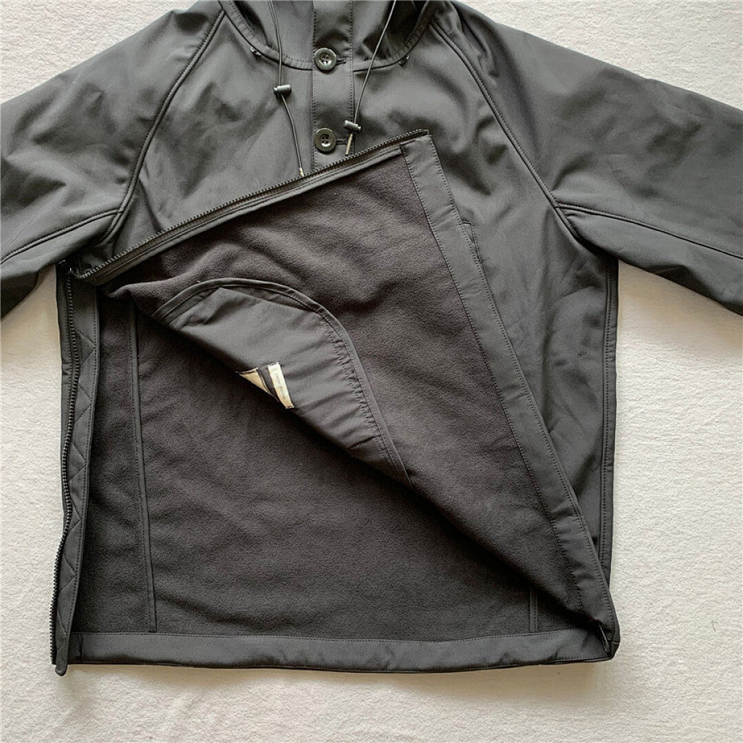 Hooded Jacket with Integrated Goggles