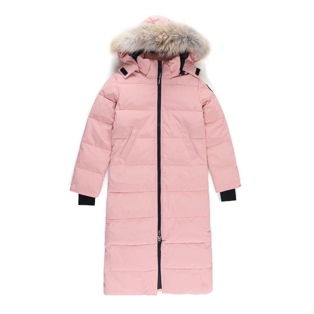 Parka larga de plumón
