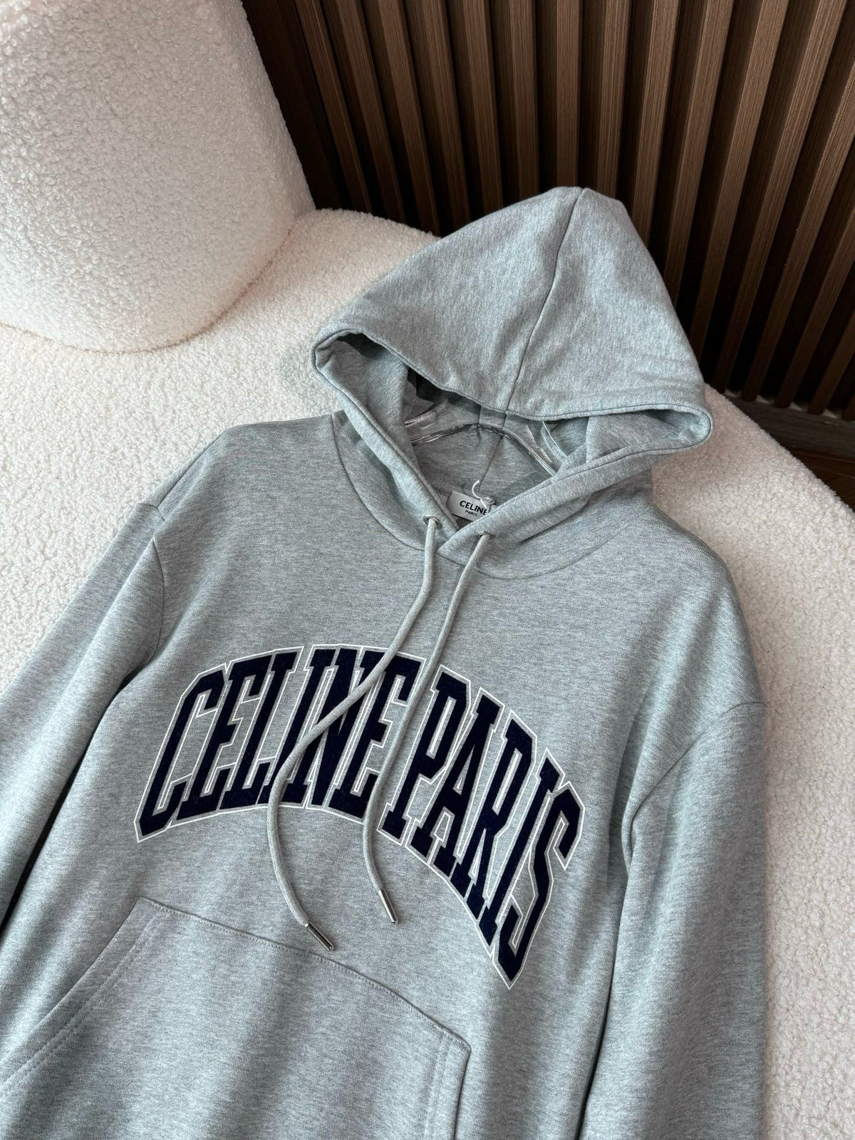 Gray Logo Hoodie