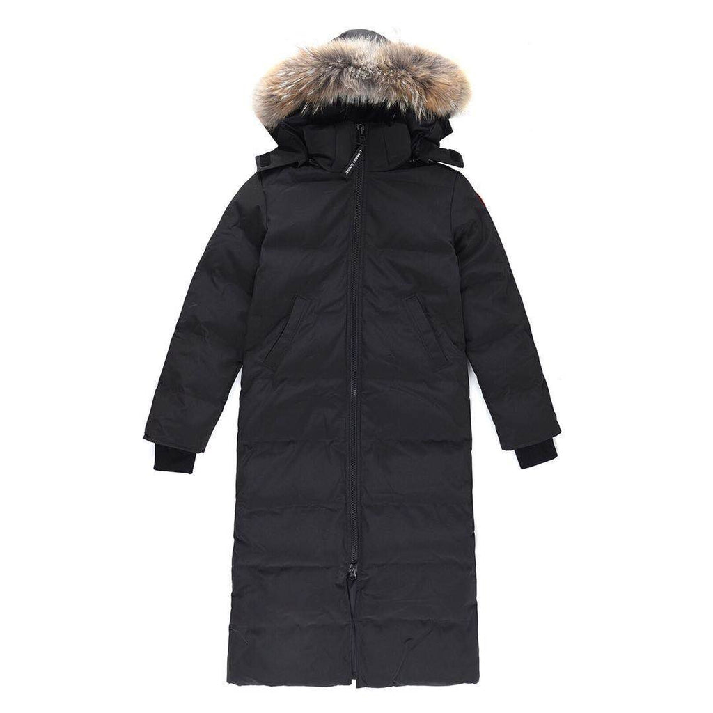 Parka larga de plumón