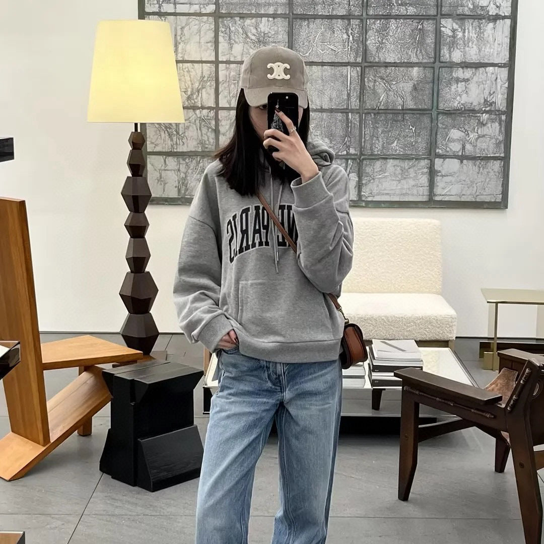 Gray Logo Hoodie