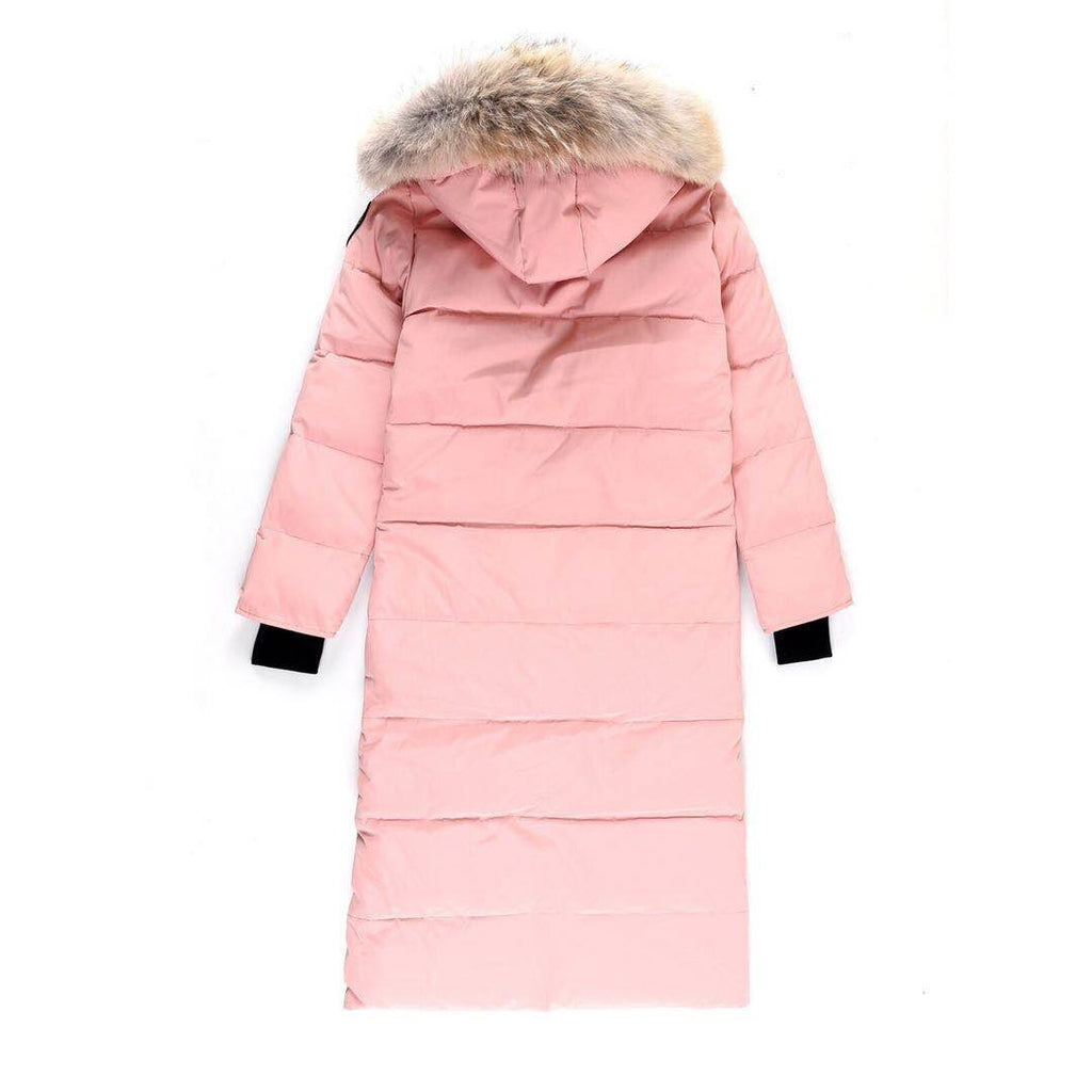 Parka larga de plumón