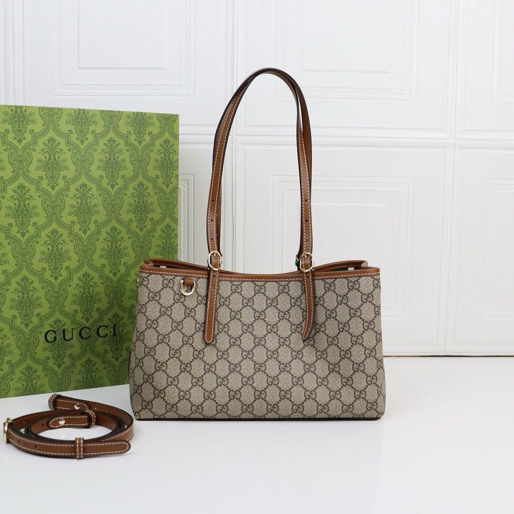 Bolso tote pequeño con emblema