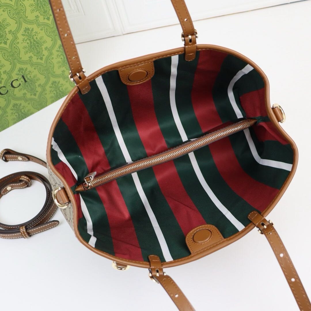 Bolso tote pequeño con emblema