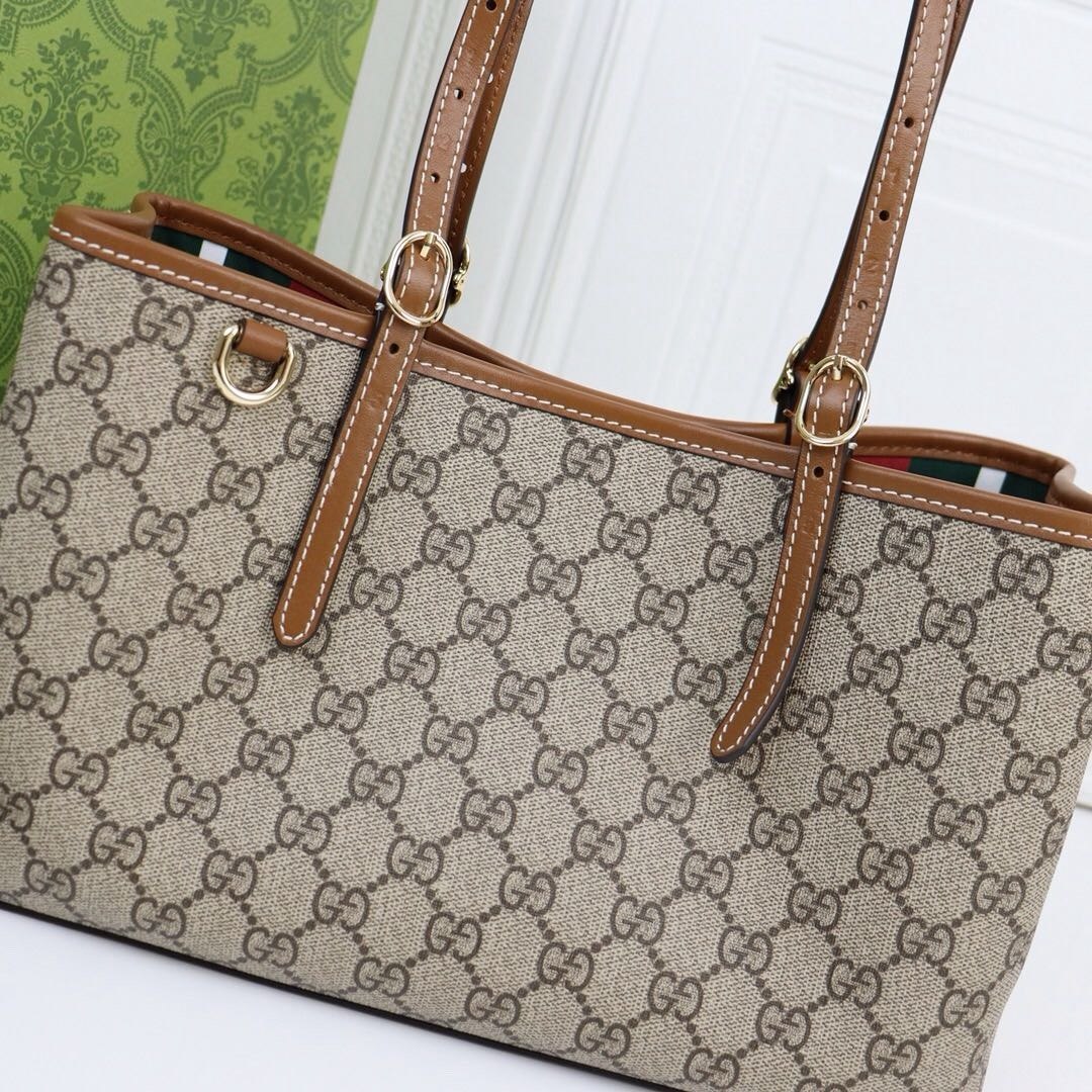 Bolso tote pequeño con emblema