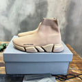 Zapatillas tipo calcetín color beige