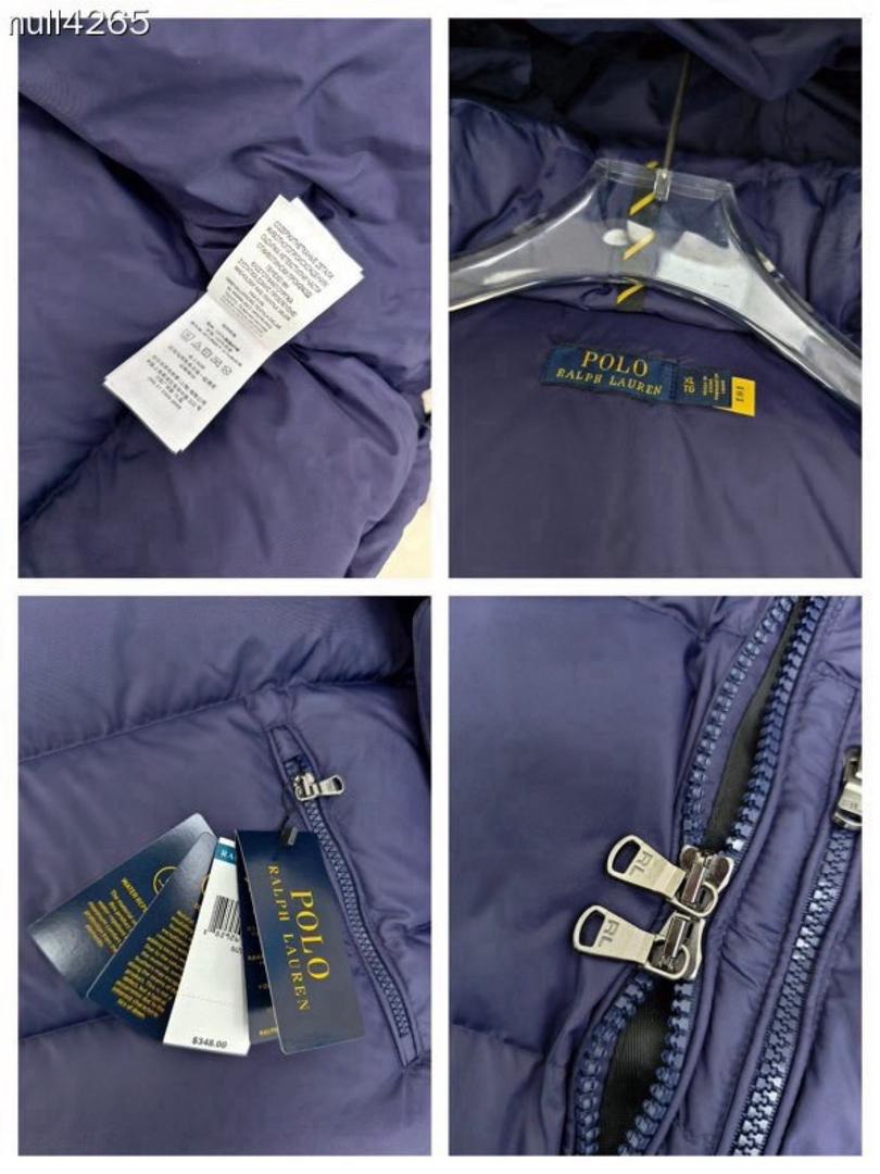 Chaqueta acolchada con capucha azul