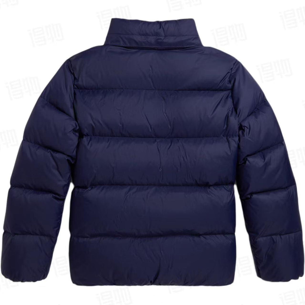 Chaqueta acolchada con capucha azul
