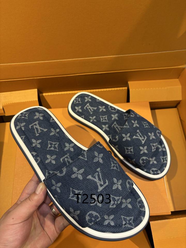 Black Monogram Slides - Avenor
