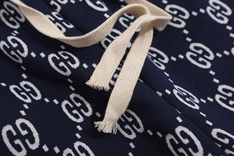 Monogram Drawstring Shorts - Avenor