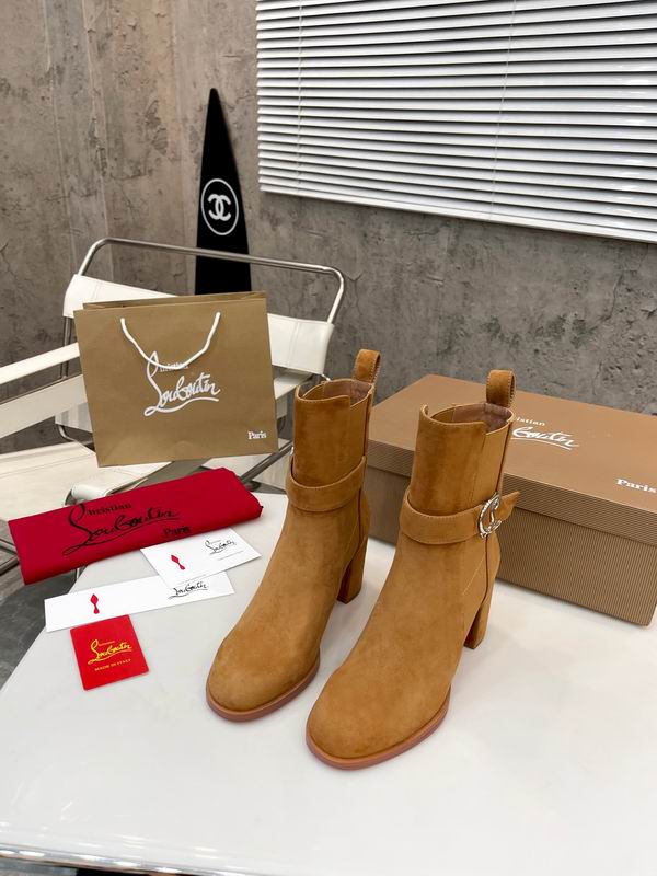 Botines de ante color canela para mujer