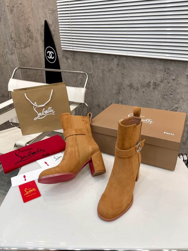 Botines de ante color canela para mujer