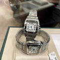 Square Case Steel Watch