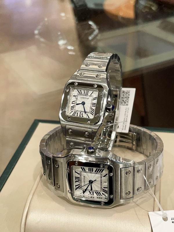 Square Case Steel Watch