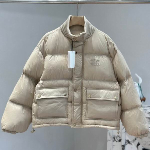 Beige Puffer Jacket
