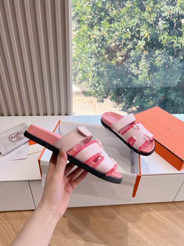 Leather Summer Slides - Avenor