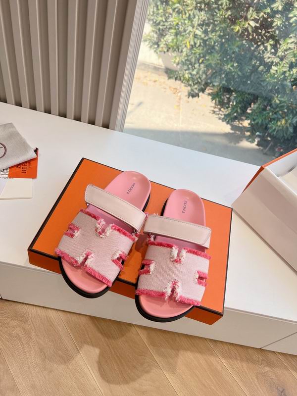 Leather Summer Slides - Avenor