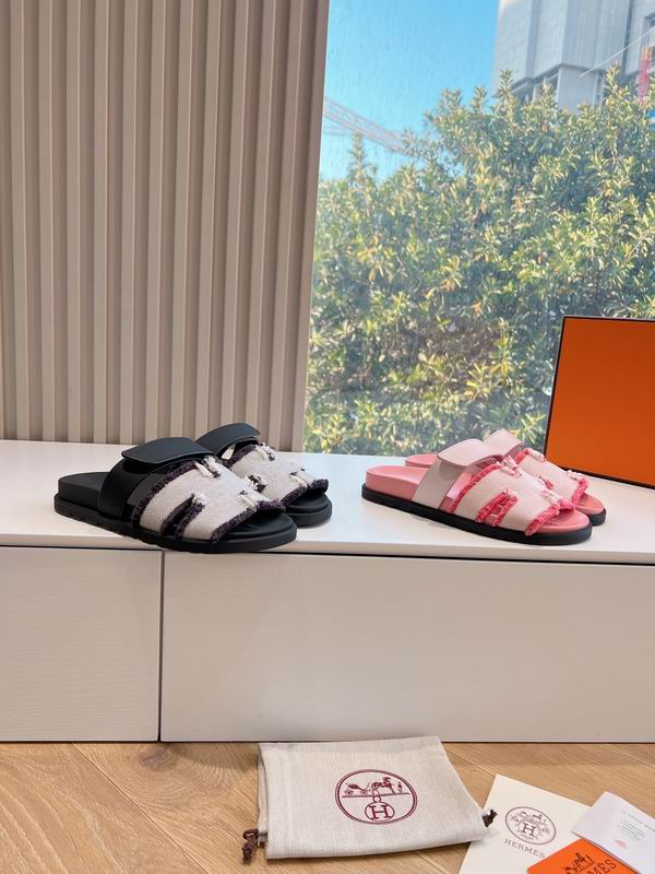Leather Summer Slides - Avenor