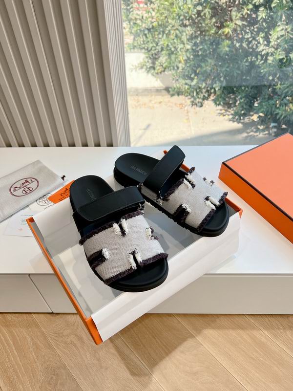 Leather Summer Slides - Avenor