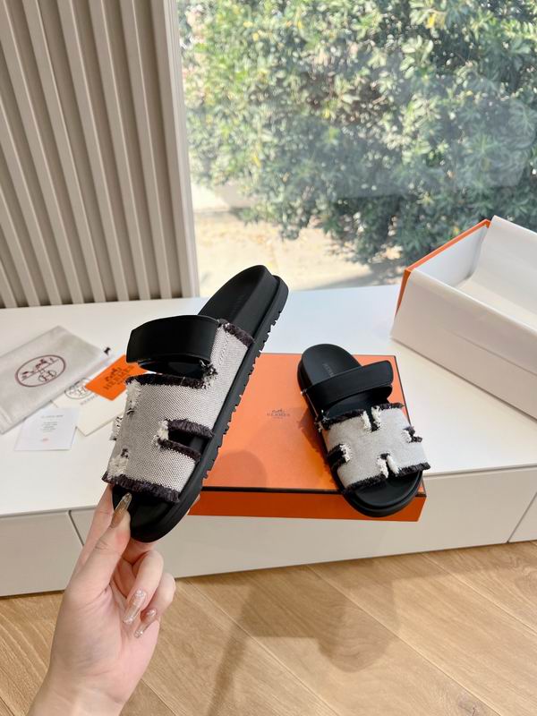 Leather Summer Slides - Avenor