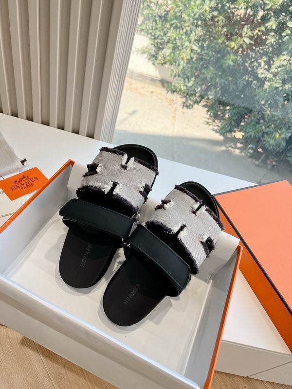 Leather Summer Slides - Avenor