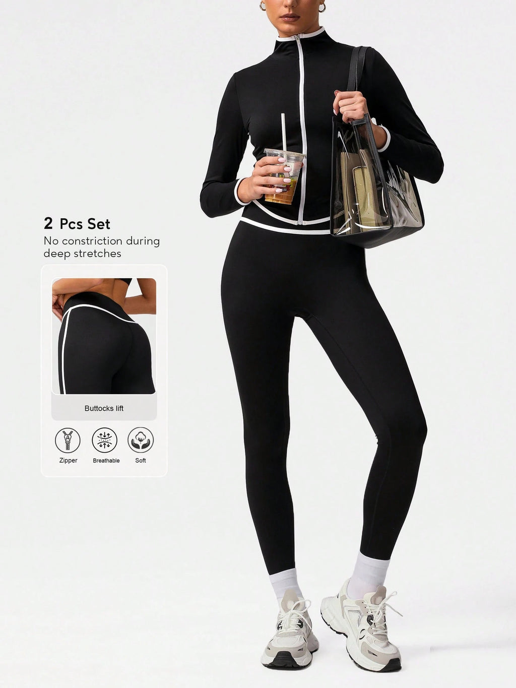 Contrast Trim Sports Set