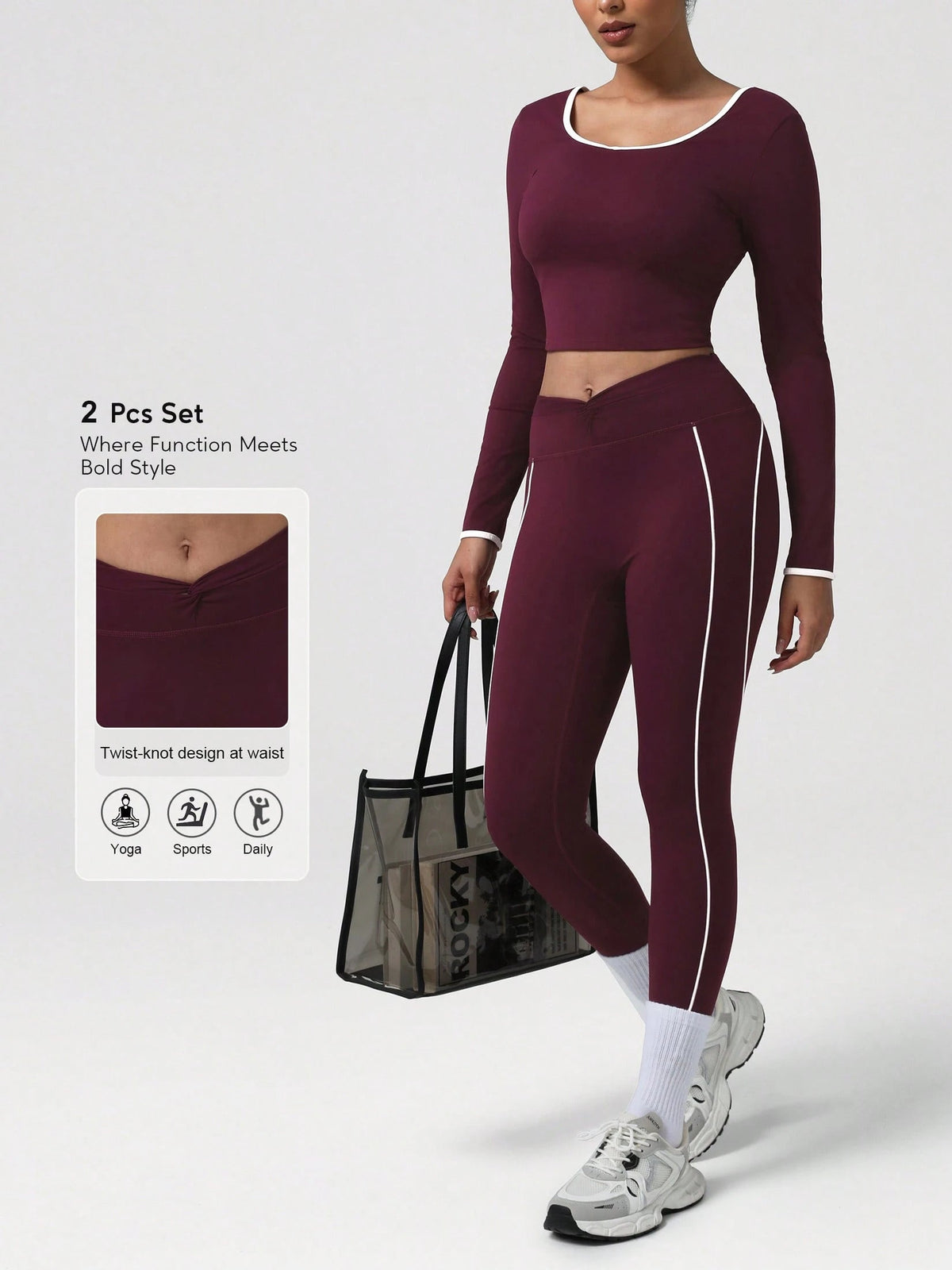 Contrast Trim Sports Set