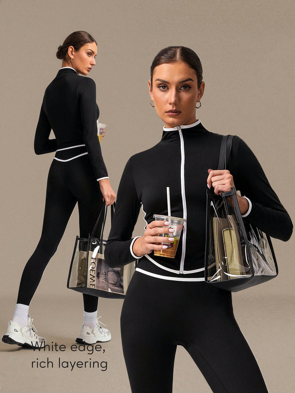Contrast Trim Sports Set