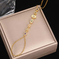 Minimal Link Hand Chain Bracelet