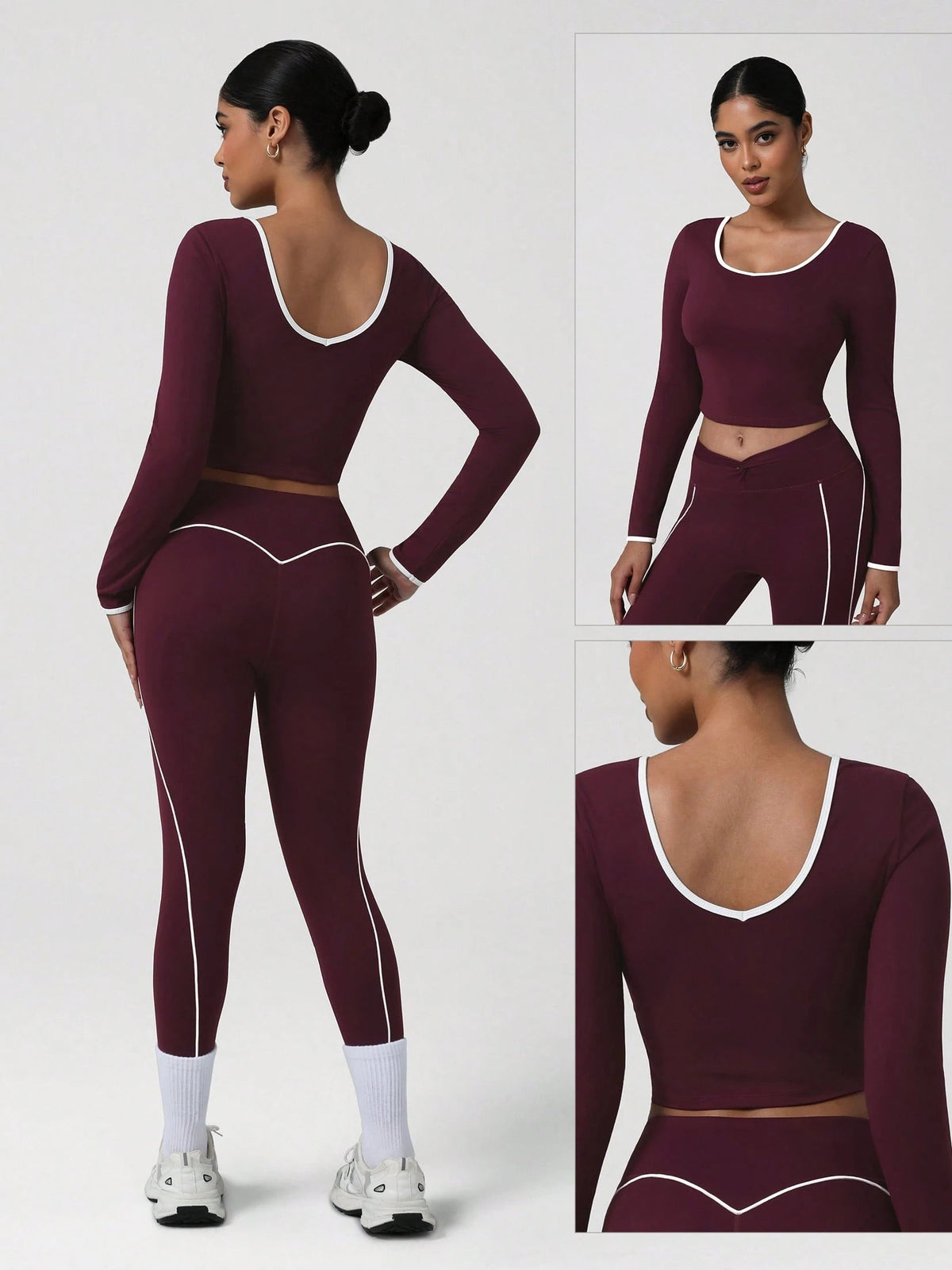 Contrast Trim Sports Set