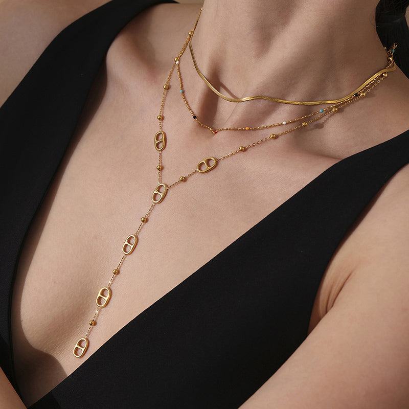 Minimal Long Chain Necklace
